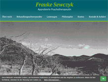 Tablet Screenshot of frauke-sewczyk.de